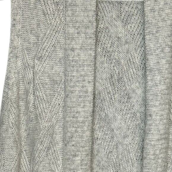CHICOS Size 2‎ US L Open Front Long Line Super Soft Cabled Sleeveless Cardigan - Picture 5 of 5